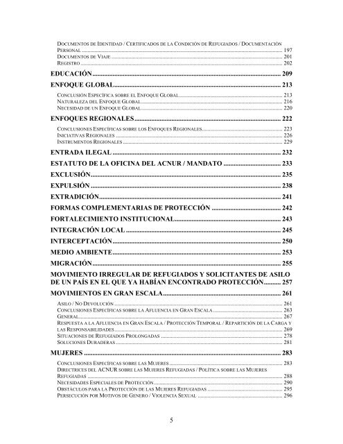 compilaciÃ³n temÃ¡tica de las conclusiones del comitÃ© ... - Acnur