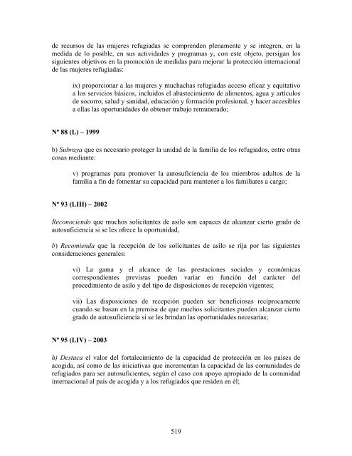 compilaciÃ³n temÃ¡tica de las conclusiones del comitÃ© ... - Acnur