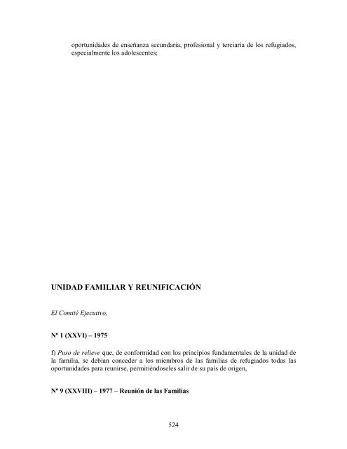 compilaciÃ³n temÃ¡tica de las conclusiones del comitÃ© ... - Acnur