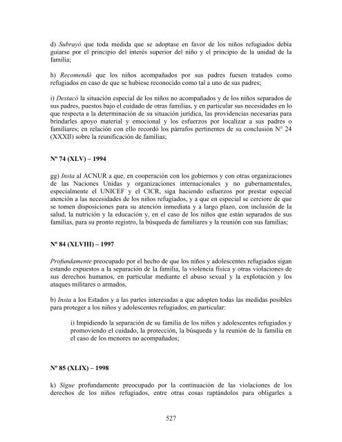 compilaciÃ³n temÃ¡tica de las conclusiones del comitÃ© ... - Acnur