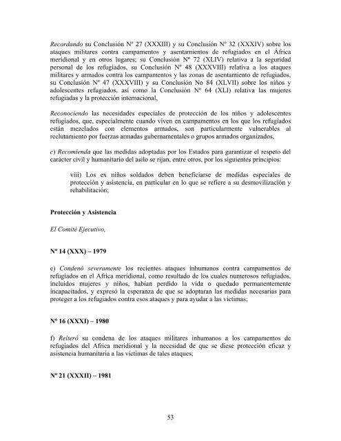 compilaciÃ³n temÃ¡tica de las conclusiones del comitÃ© ... - Acnur