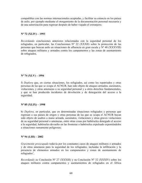 compilaciÃ³n temÃ¡tica de las conclusiones del comitÃ© ... - Acnur