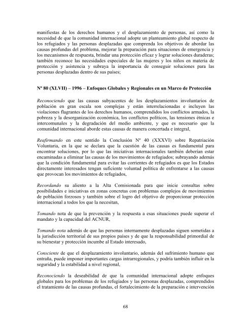 compilaciÃ³n temÃ¡tica de las conclusiones del comitÃ© ... - Acnur