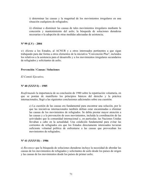 compilaciÃ³n temÃ¡tica de las conclusiones del comitÃ© ... - Acnur