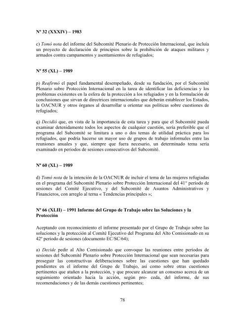 compilaciÃ³n temÃ¡tica de las conclusiones del comitÃ© ... - Acnur