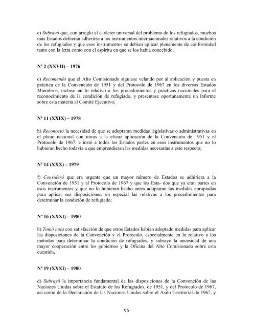 compilaciÃ³n temÃ¡tica de las conclusiones del comitÃ© ... - Acnur