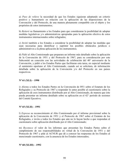 compilaciÃ³n temÃ¡tica de las conclusiones del comitÃ© ... - Acnur