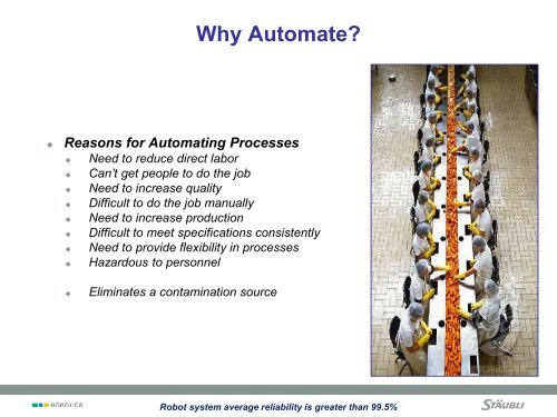 Robotics in the Food Industry and Hygienic Design - 3-A Sanitary ...