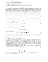 First-Order Linear Equations - The Live Toad