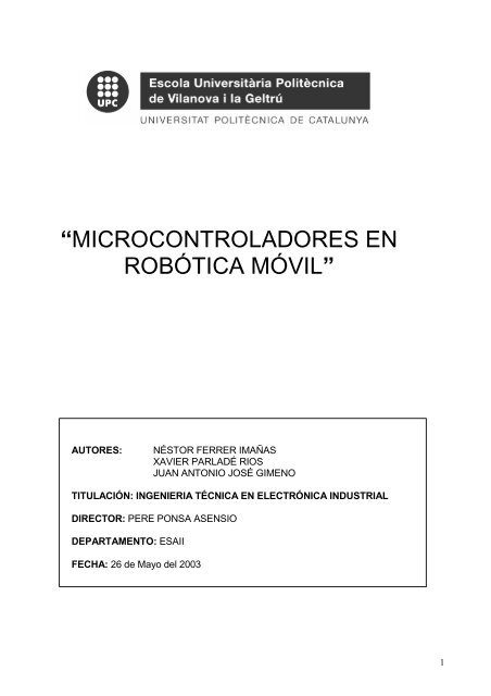 âMICROCONTROLADORES EN ROBÃTICA MÃVILâ - Profe Saul