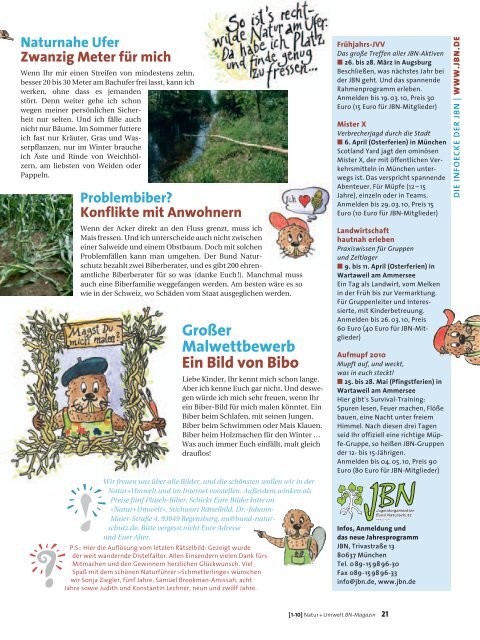 Natur + Umwelt - Bund Naturschutz in Bayern eV