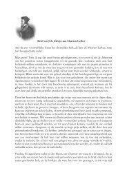 Brief van Joh. Calvijn aan Maarten Luther Aan de zeer voortreffelijke ...