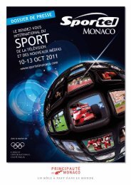 DOSSIER DE PRESSE - Sportel