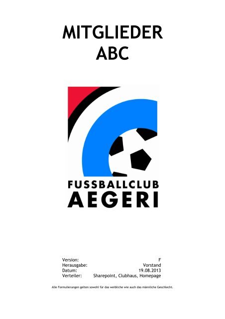 Mitglieder ABC (pdf) - FC Aegeri