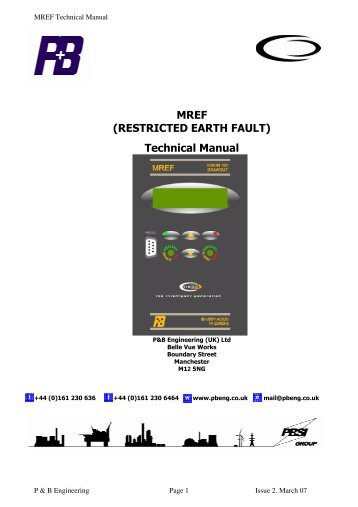 MREF (RESTRICTED EARTH FAULT) Technical ... - PBSI Group Ltd