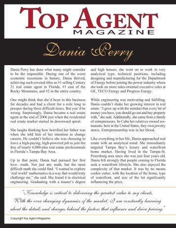 Dania Perry - Top Agent Magazine