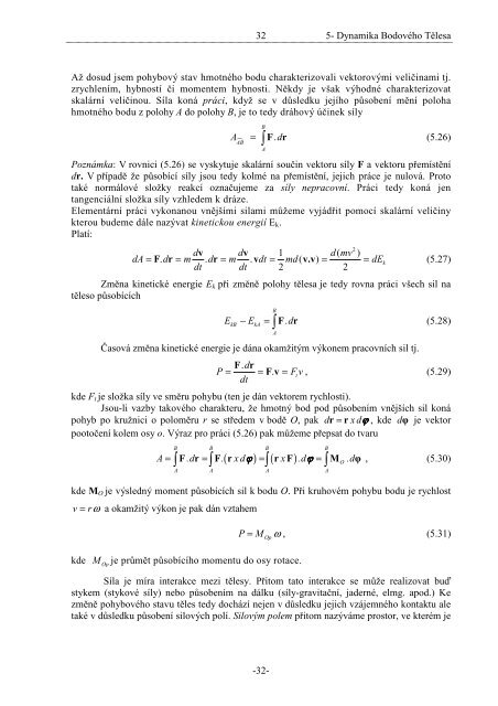 5 Dynamika Bodoveho Telesa
