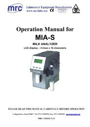 Operation Manual for - Mrclab.com