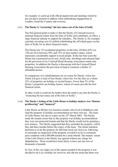 5th March 2007 Dear Mr Henshaw, Thank you for your letters of ...