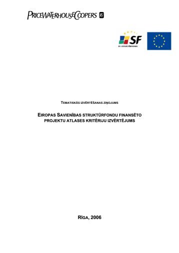 Eiropas Savienības struktūrfondu finansēto projektu ... - ES fondi