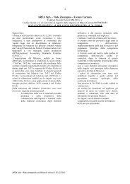 Nota integrativa - Comune di Carrara