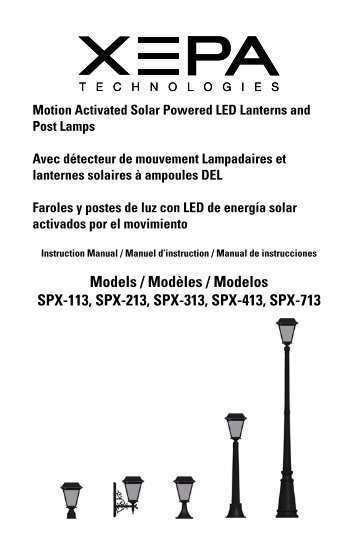 Models / ModÃ¨les / Modelos SPX-113, SPX-213, SPX ... - Home Depot