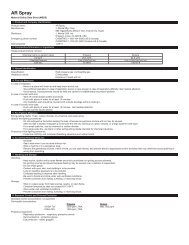 AR Spray MSDS - Morita