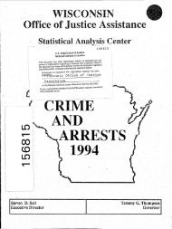 wisconsin crime and arrests 1994 - Bureau of Justice Statistics