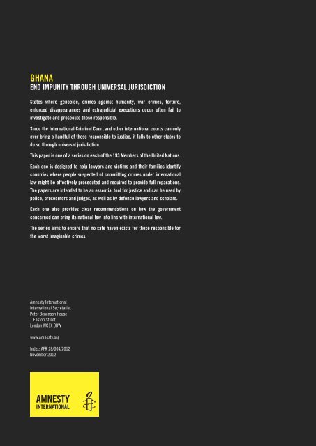 Ghana - Amnesty International