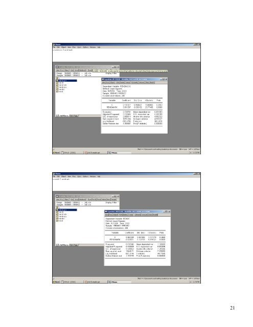 OLS Examples OLS Regression â¢ Problem