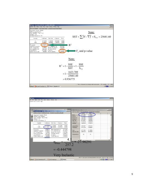 OLS Examples OLS Regression â¢ Problem