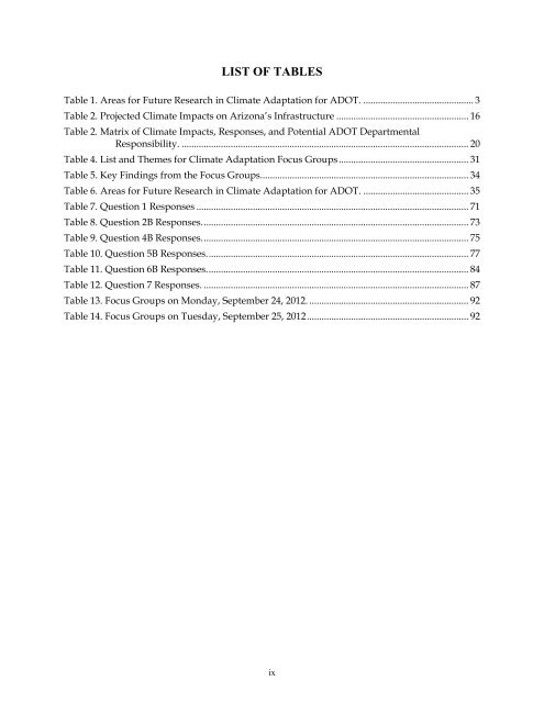 SPR-696: Preliminary Study of Climate Adaptation for the Statewide ...