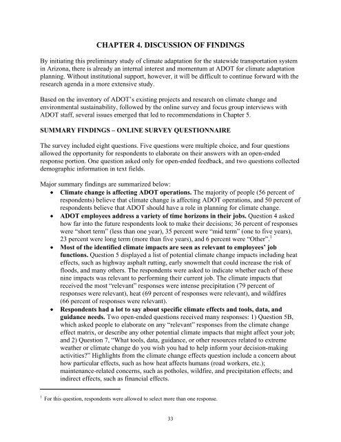 SPR-696: Preliminary Study of Climate Adaptation for the Statewide ...