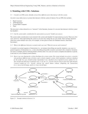 2. Modeling with UML: Solutions