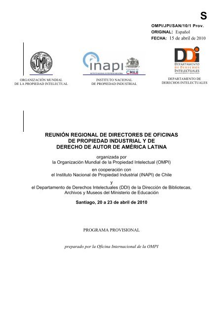 reuniÃ³n regional de directores de oficinas de propiedad ... - Inapi