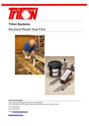 Structural Repair Data Pack Download - Triton Chemicals