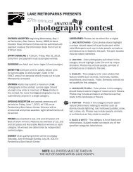 photography contest - Lake Metroparks