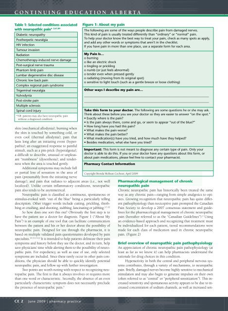 The Role of the Pharmacist in the Management of Chronic ...