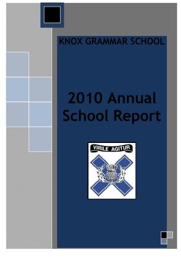 2010 Annual School Report - Knox Grammar School