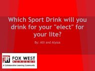 Which Sport Drink will you drink for your 