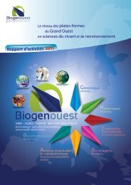 Télécharger le Rapport d'activités 2011. - Biogenouest