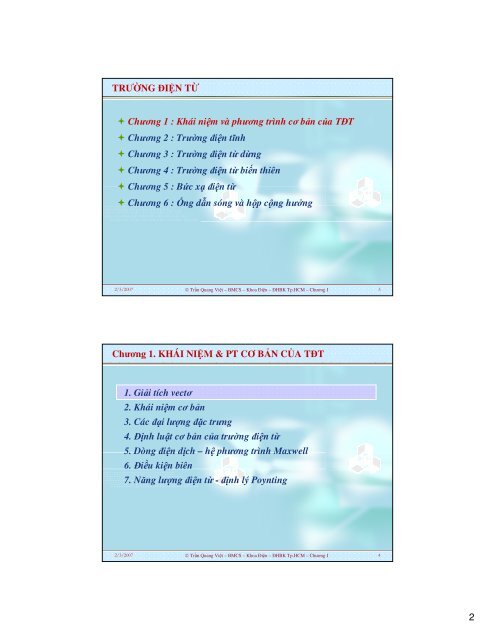 1 CBGD: Tr n Quang Vi t TRÆ¯á»NG ÃIá»N Tá»ª LiÃªn h : B mÃ´n CSKT ...