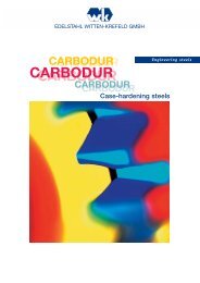 case-hardening steels Carbodur - SCHMOLZ-BICKENBACH.CO.ZA
