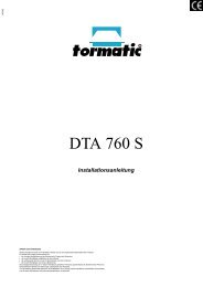 DTA 760 S - tormatic