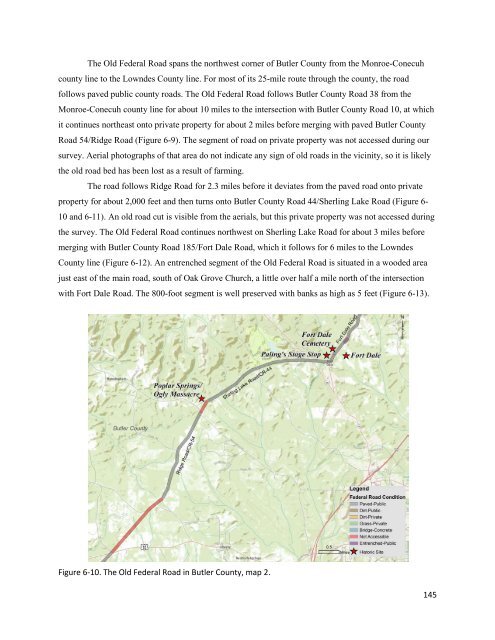 Archaeological Survey of the Old Federal Road in Alabama