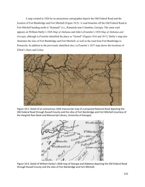 Archaeological Survey of the Old Federal Road in Alabama