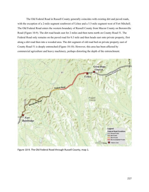 Archaeological Survey of the Old Federal Road in Alabama