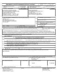 amendment of solicitation/modification of contract see schedule x e ...