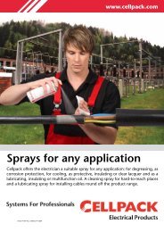 Spray-Flyer - Cellpack Electrical Products