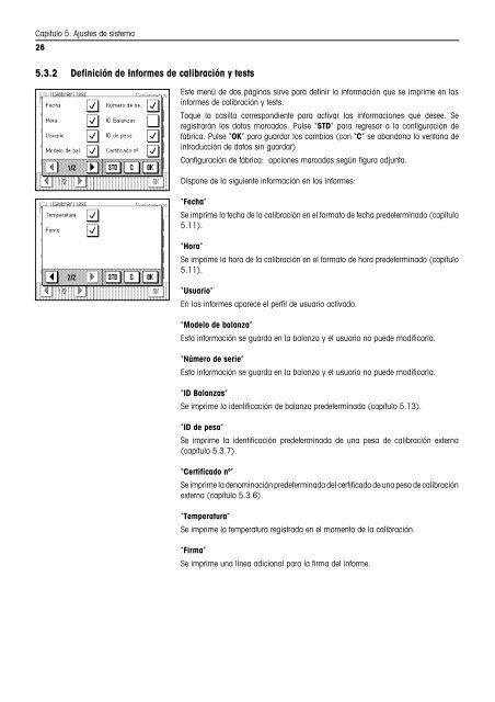 Instrucciones de manejo Balanzas AX/MX/UMX - METTLER TOLEDO